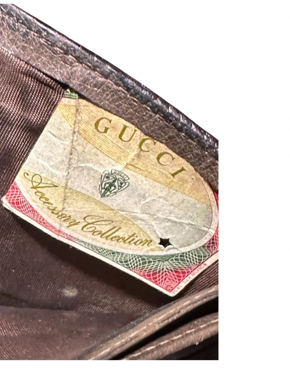 Gucci Beige and Brown GG Canvas Wallet with Leather Trim